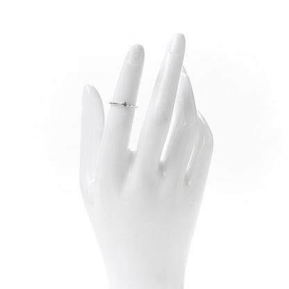 Tiffany Platinum Diamond Elsa Peretti Single-Row Wave Ring 48 4.5 2 of 5