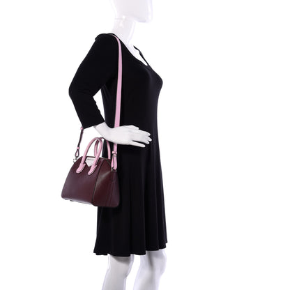 Givenchy Sugar Goatskin Mini Tri-Color Antigona Burgundy Pink White 2 of 16