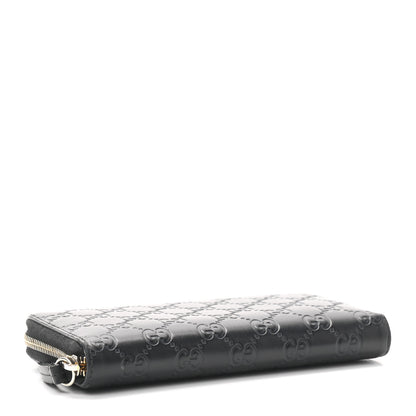 Gucci Guccissima Signature Zip Around Wallet Black 4 of 7
