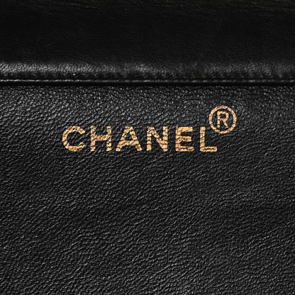 Chanel Lambskin Quilted Jumbo Double Sided Flap Black 7 of 12