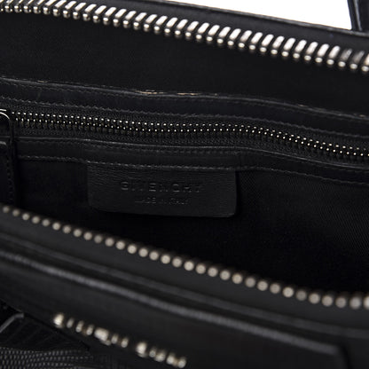 Givenchy Calfskin Lizard Embossed Medium Antigona Black 10 of 13