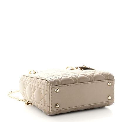 Christian Dior Metallic Lambskin Cannage Mini Lady Dior Gold 4 of 10