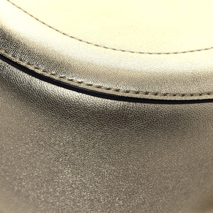 Chloe Metallic Small Grain Calfskin Kiss Bag Gold 8 of 11