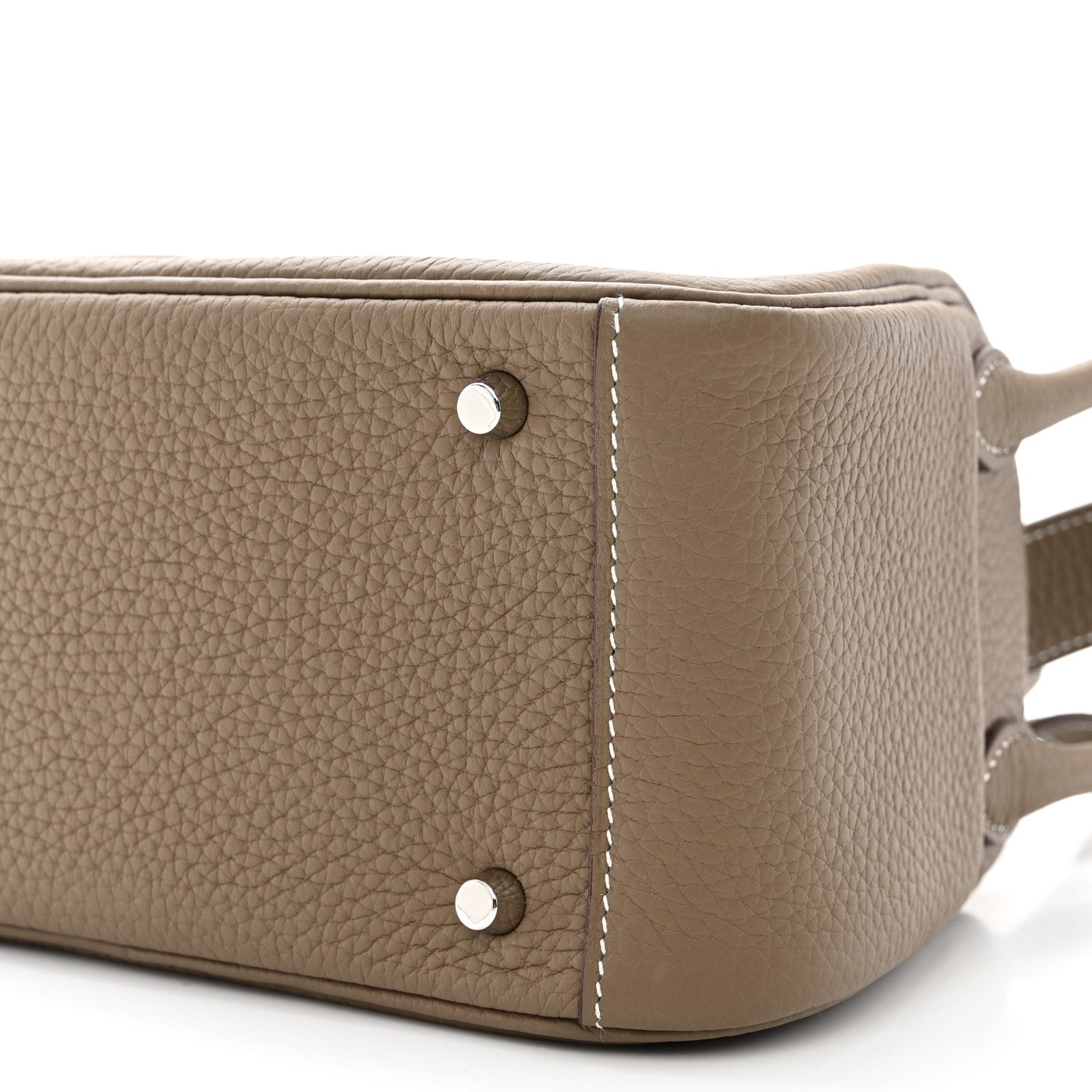 Hermes Taurillon Clemence Mini Lindy 20 Etoupe 10 of 11