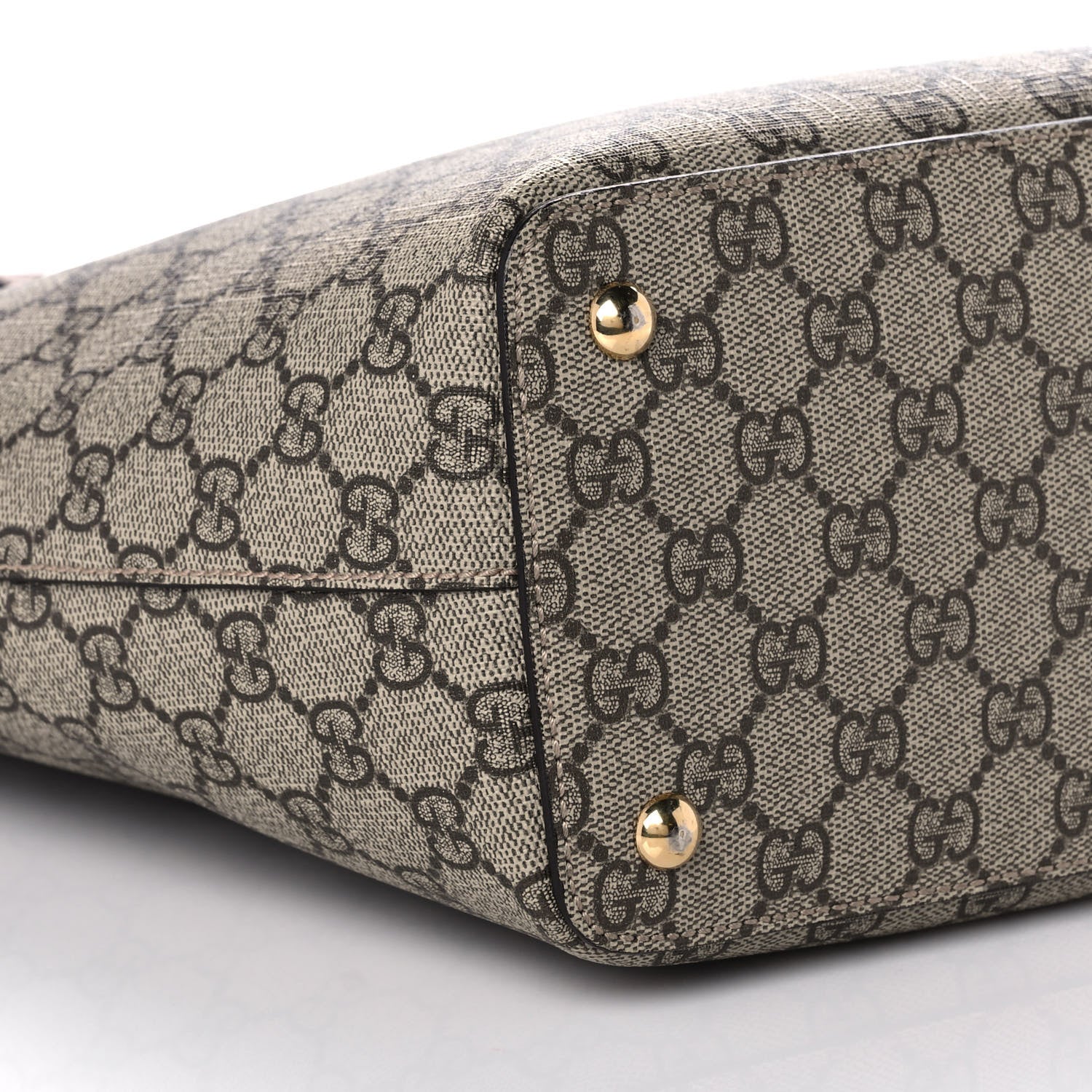 Gucci GG Supreme Monogram Medium Zippered Bucket Tote Beige Tuscany 10 of 17