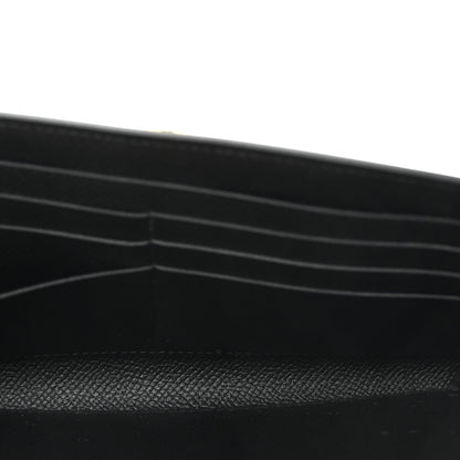 Hermes Epsom Kelly Longue Wallet Black 5 of 8