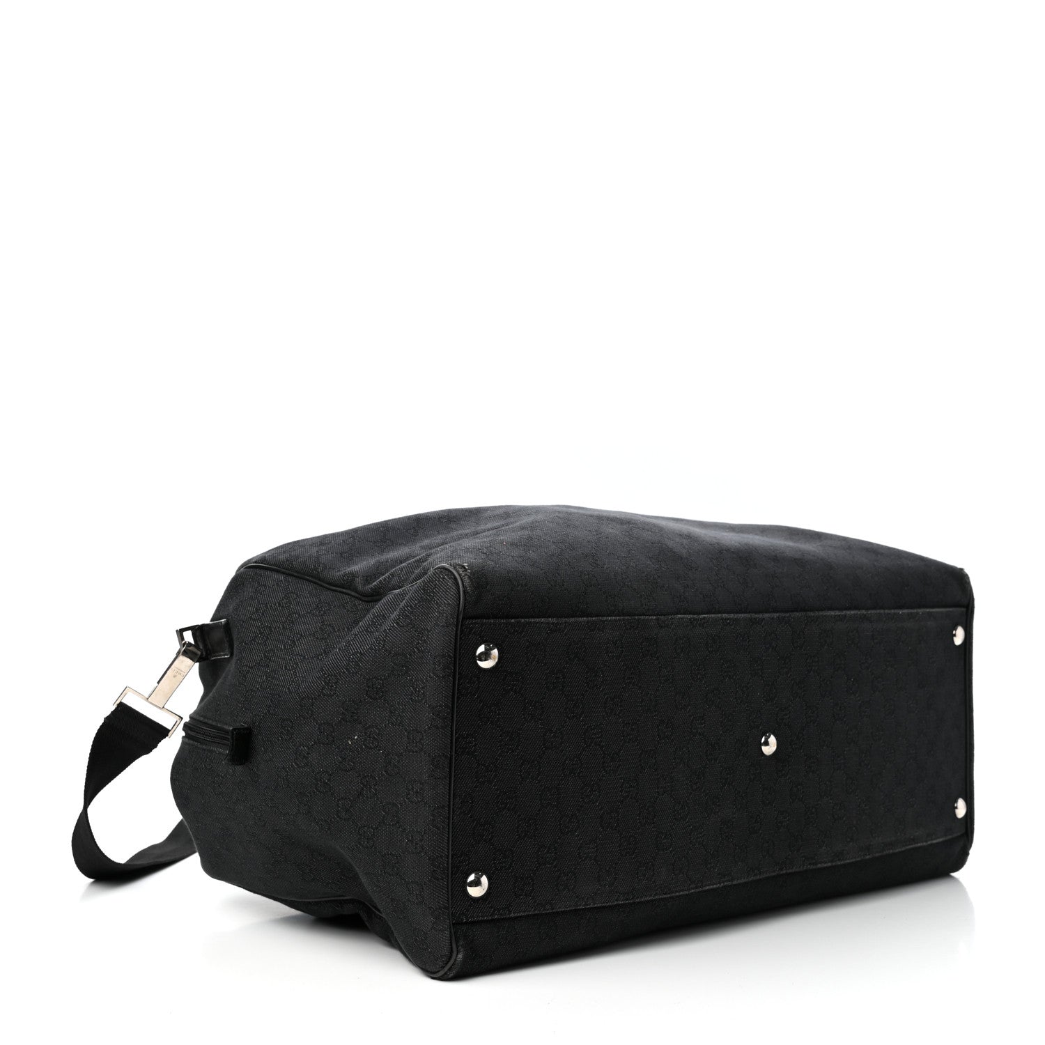 Gucci Denim Monogram Large Duffle Black 3 of 9
