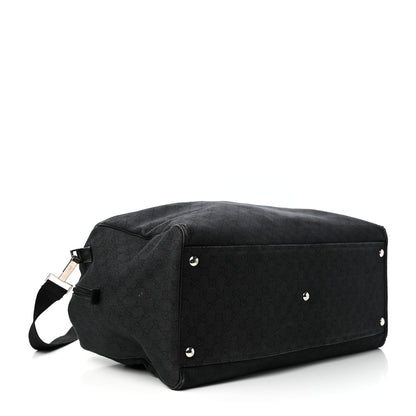 Gucci Denim Monogram Large Duffle Black 3 of 9