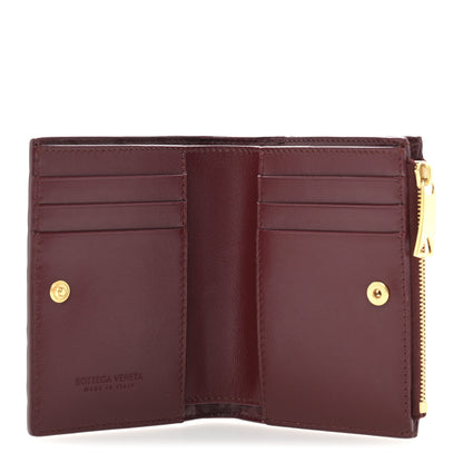 Bottega Veneta Nappa Intrecciato Small Bi-Fold Zip Wallet Barolo 5 of 10