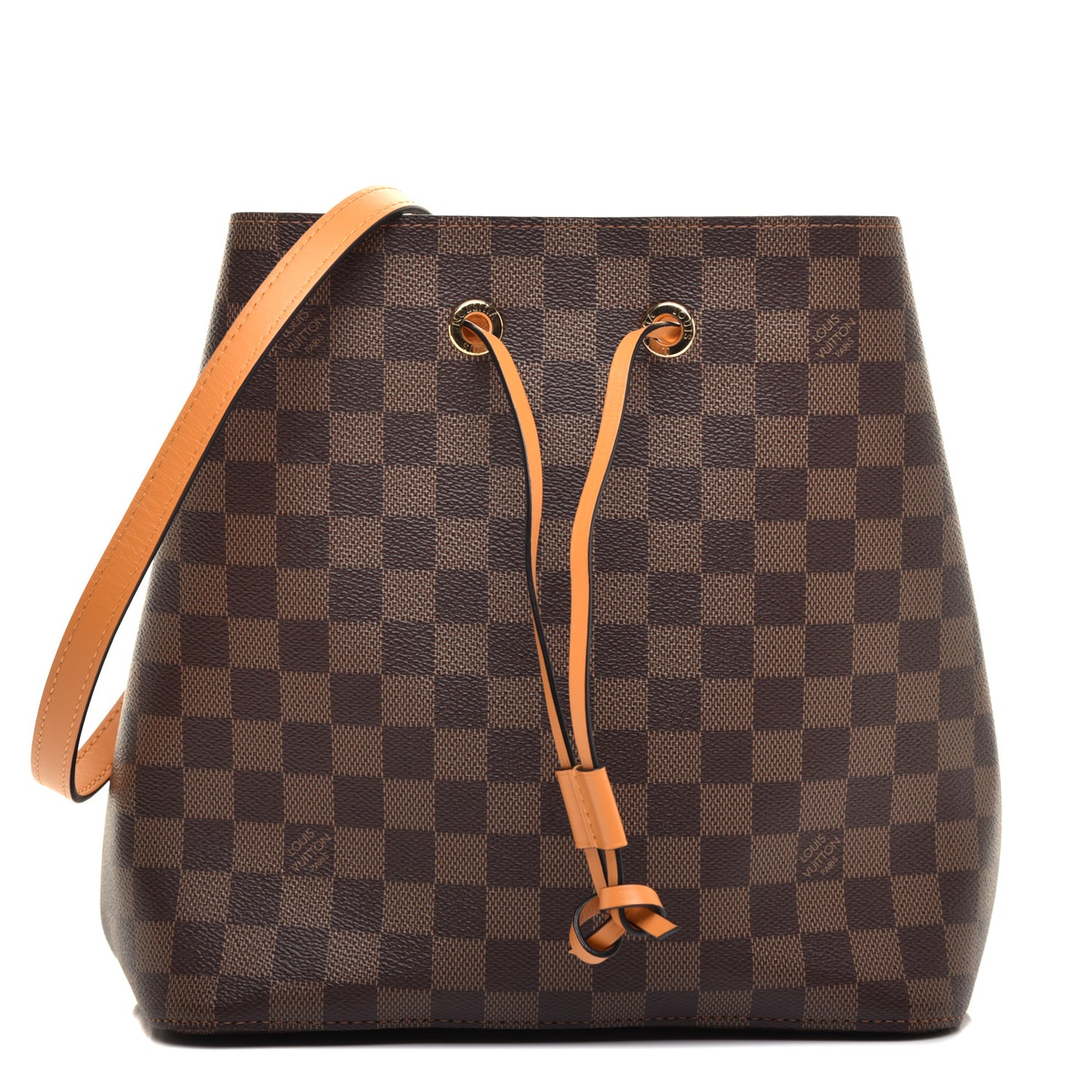 Damier Ebene Neonoe MM Safran