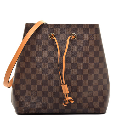 Louis Vuitton Damier Ebene Neonoe MM Safran 1 of 11