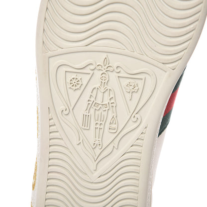 Gucci X SEGA Calfskin Ayers Web Guccy Womens Ace Sneakers 39.5 White 6 of 11