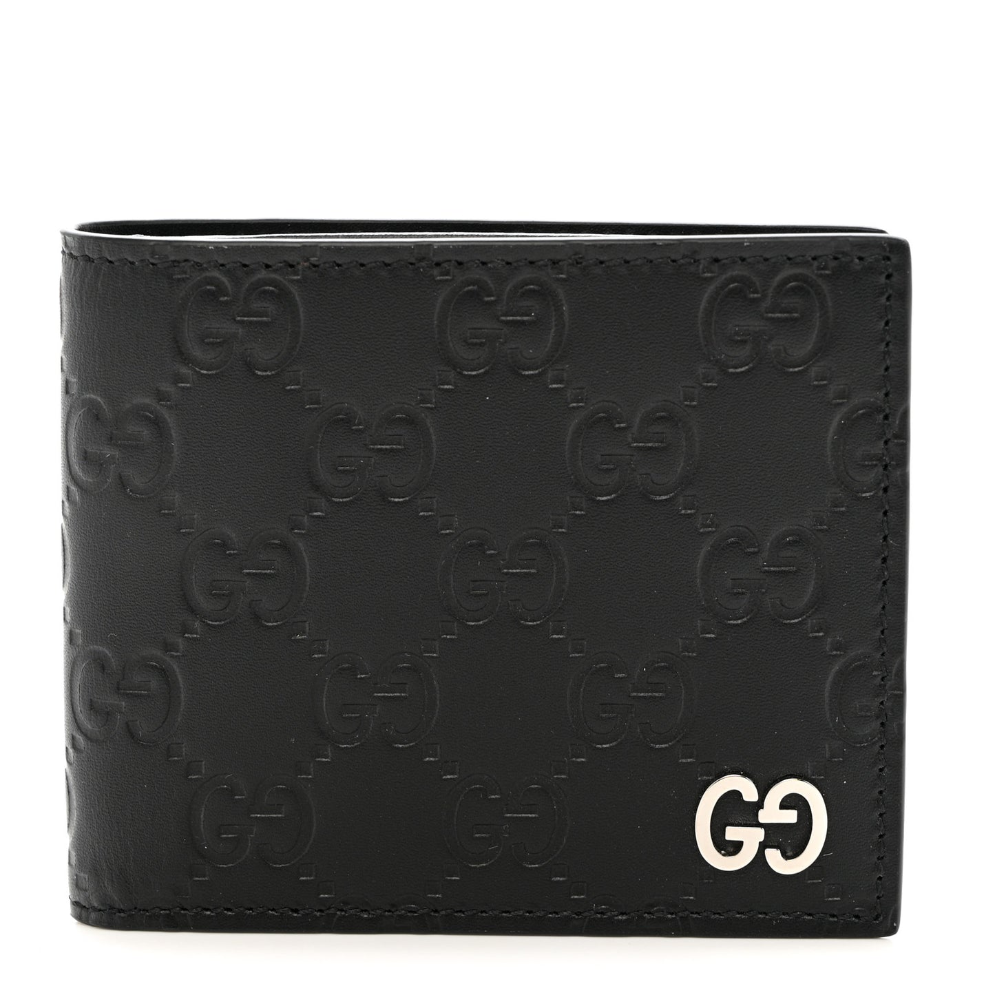 Guccissima Signature Dorian Bi-Fold Wallet Black