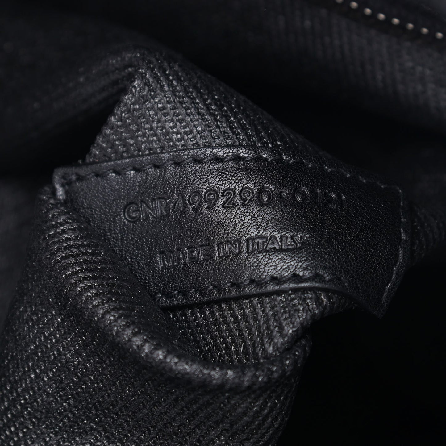 Linen Calfskin Rive Gauche Tote Black