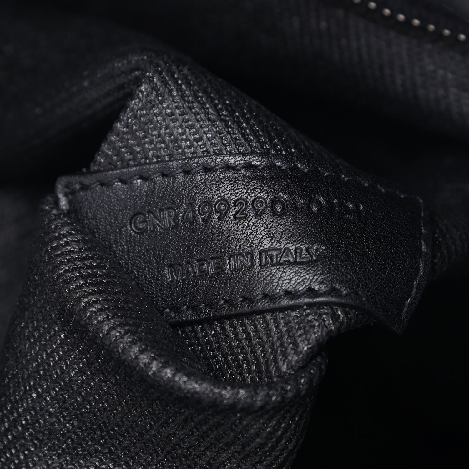 Saint Laurent Linen Calfskin Rive Gauche Tote Black 7 of 9