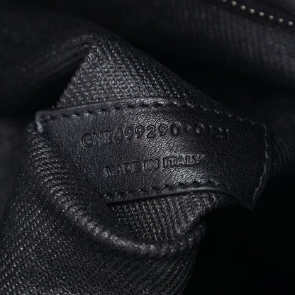 Saint Laurent Linen Calfskin Rive Gauche Tote Black 7 of 9