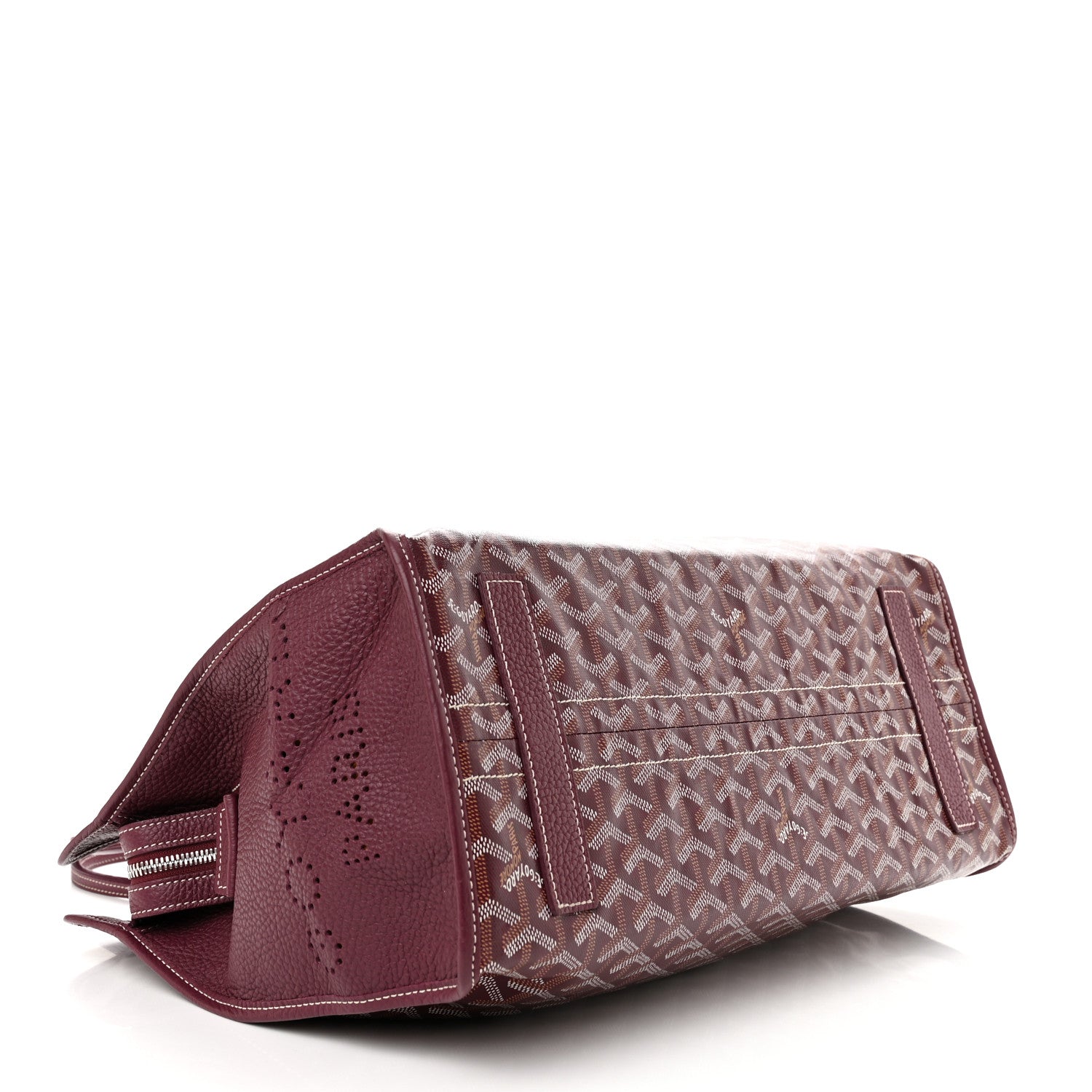 Goyard Goyardine Sac Hardy Pet Carrier PM Burgundy 4 of 16