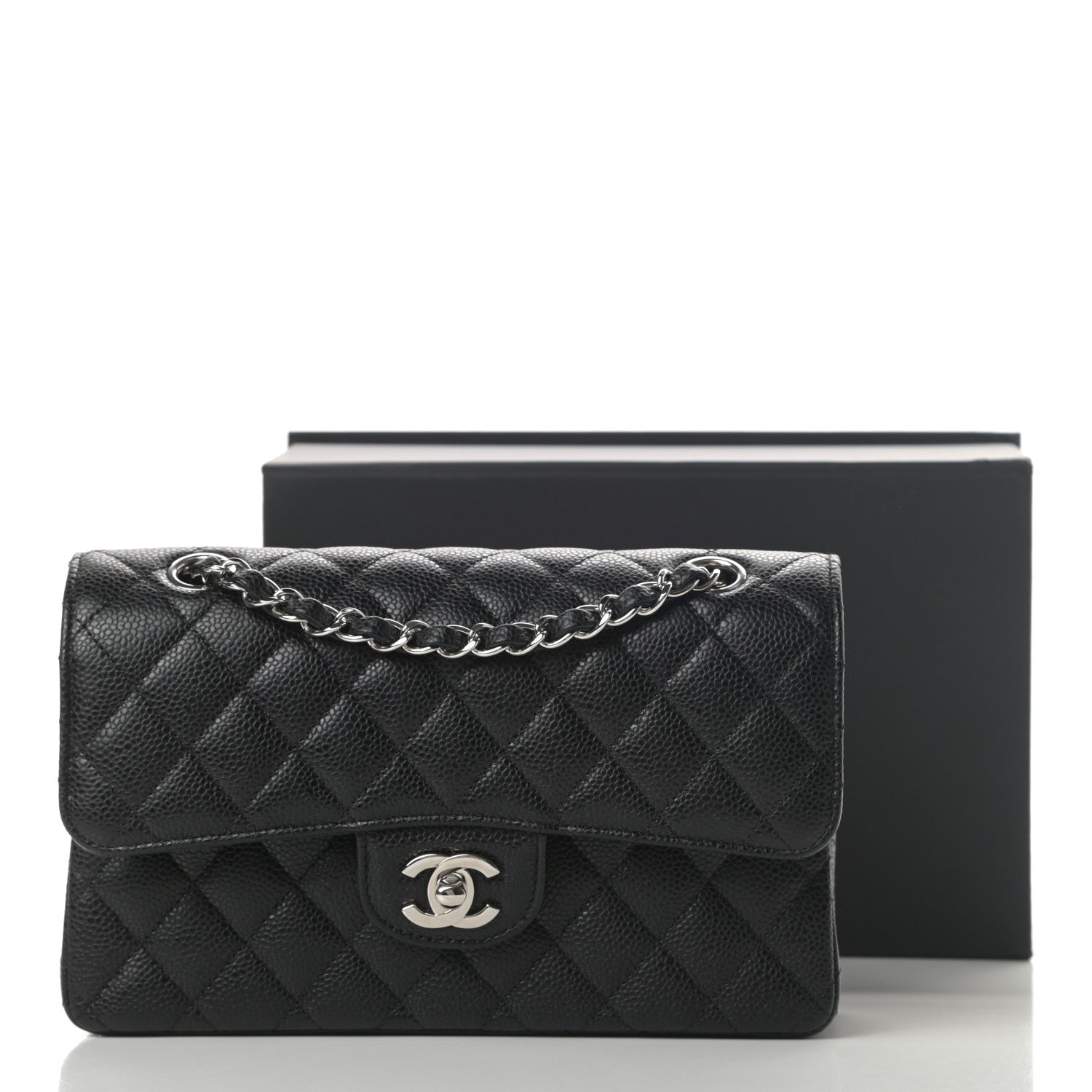 Chanel Caviar Quilted Small Double Flap Black 12 of 12