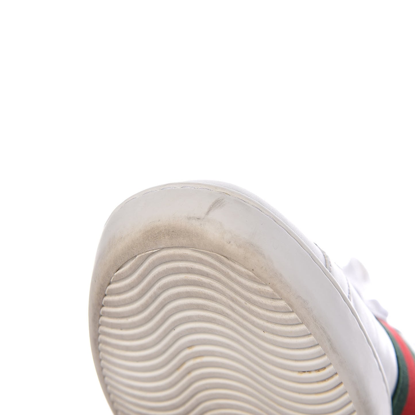 Calfskin Ayers Bee Embroidered Womens Ace Sneakers 37 White Green
