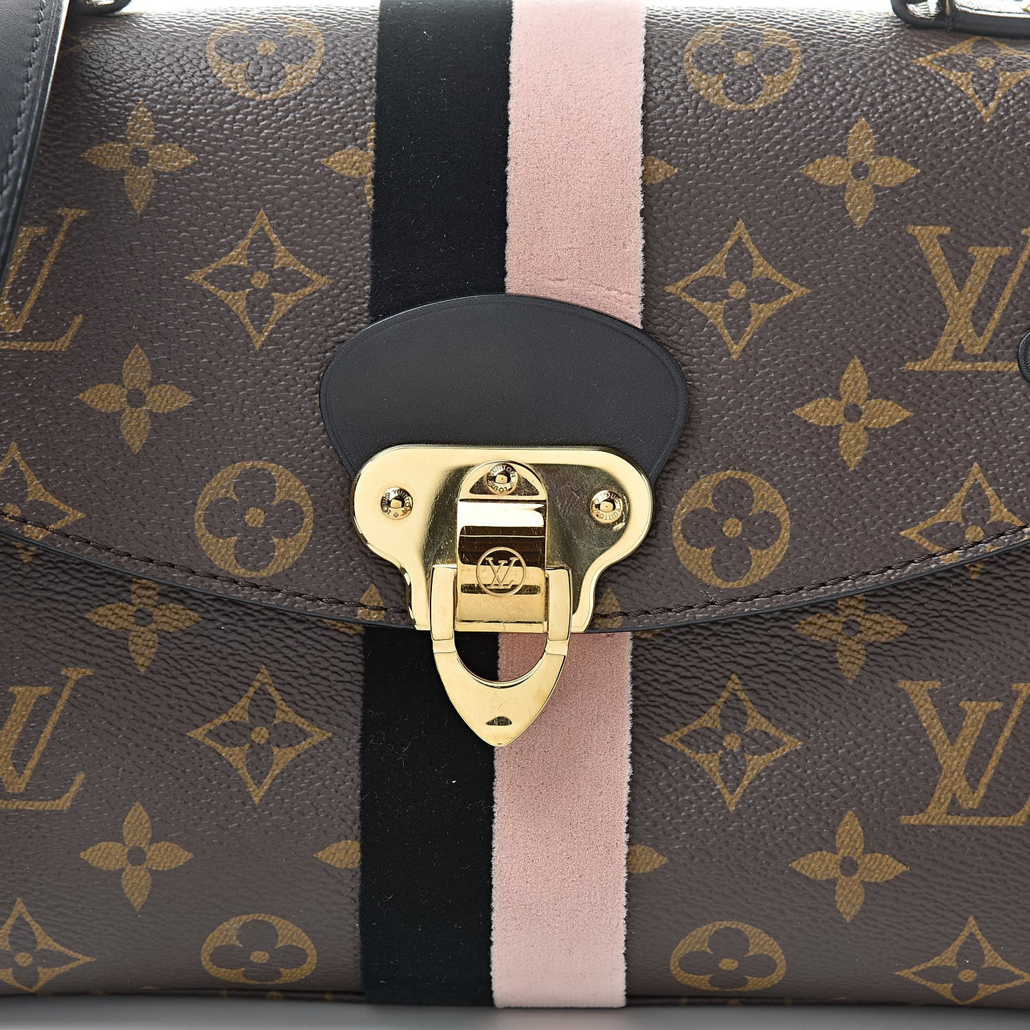 Monogram Georges BB Black Rose Poudre