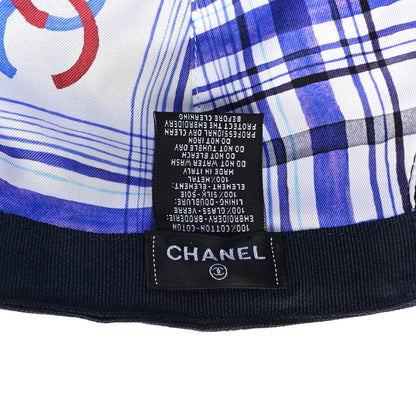 Chanel Cotton Beaded CC Cap Hat Navy Blue 7 of 7