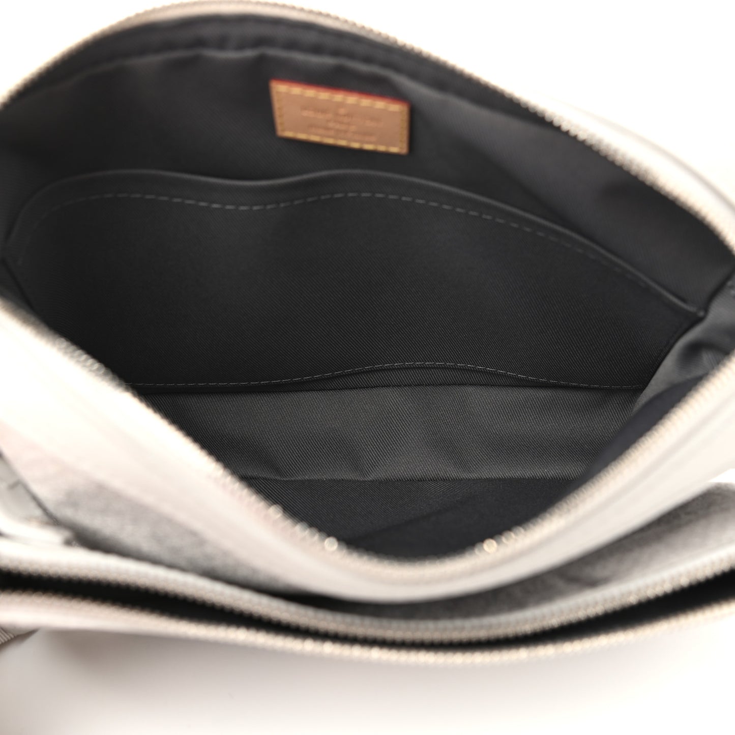 Damier Salt Trio Messenger Stone Grey