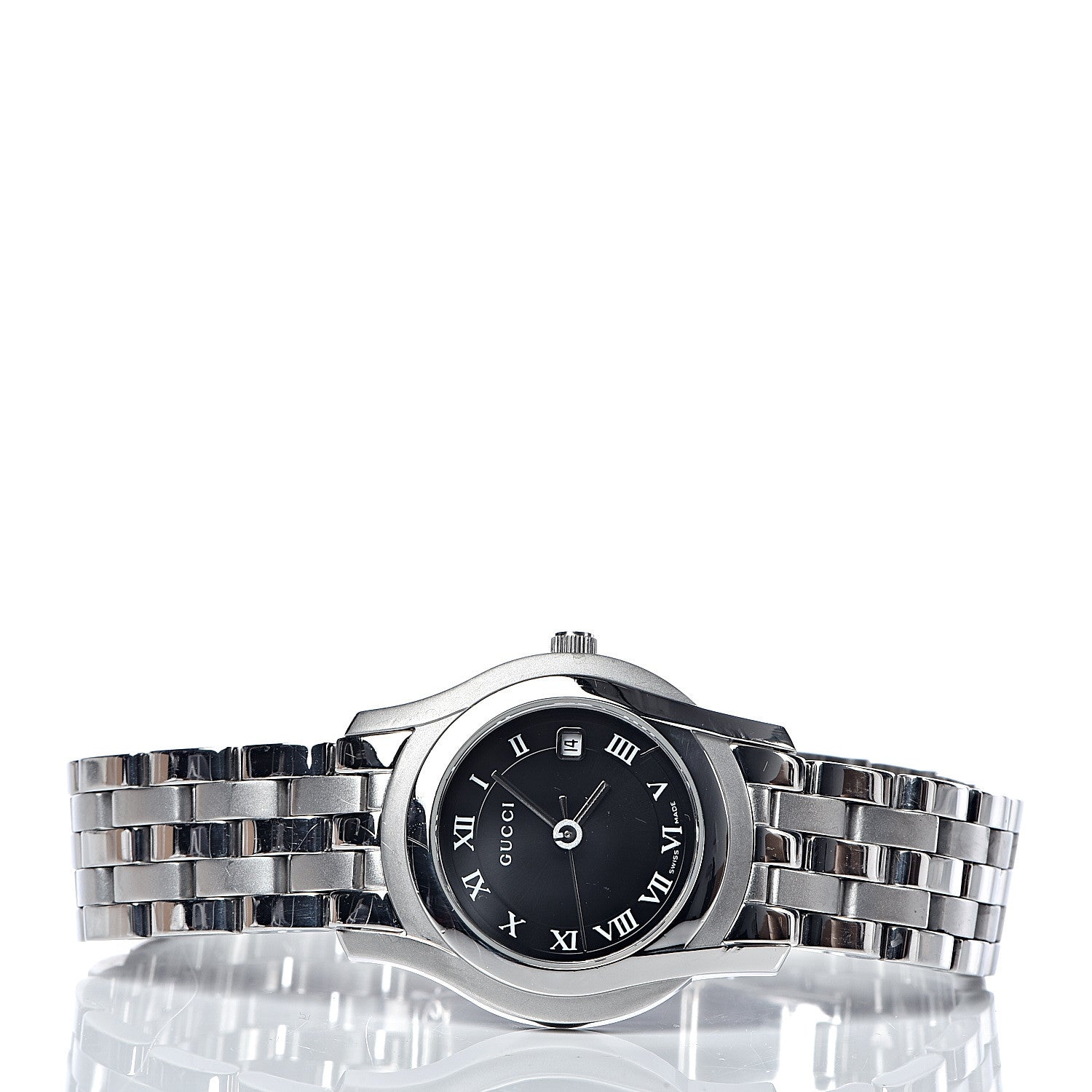 Gucci Stainless Steel 27mm 5500L Quartz Watch Black 3 of 8