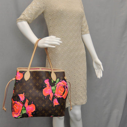 Louis Vuitton Monogram Roses Neverfull MM 2 of 6
