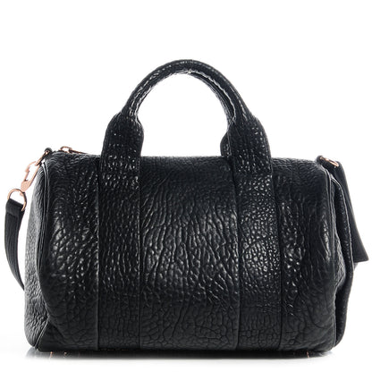 Alexander Wang Pebbled Lambskin Rocco Black w Rose Gold Hardware 1 of 7