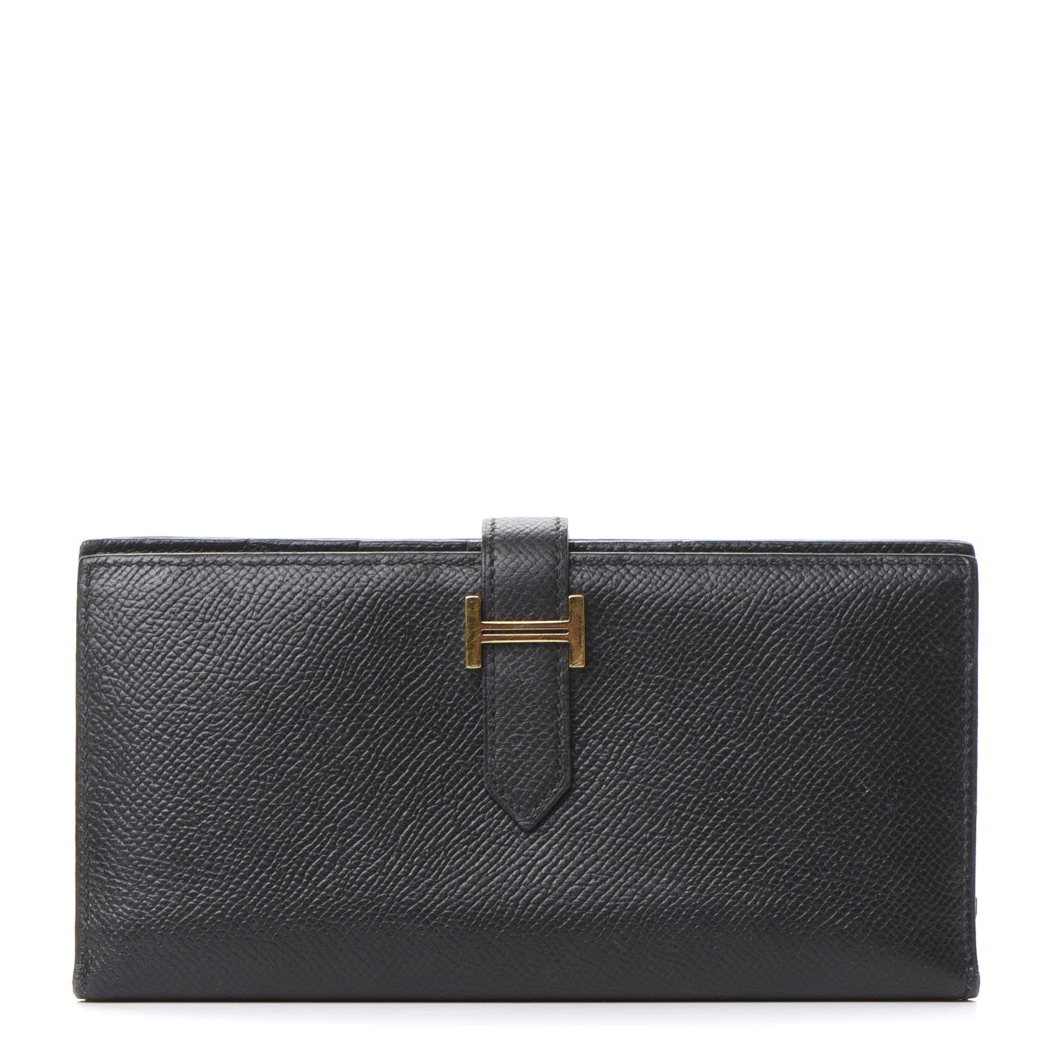 Hermes Epsom Bearn Gusset Wallet Black 1 of 7