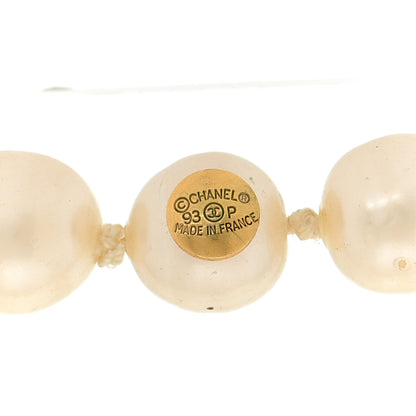 Chanel Pearl Chain CC Necklace Gold 4 of 4