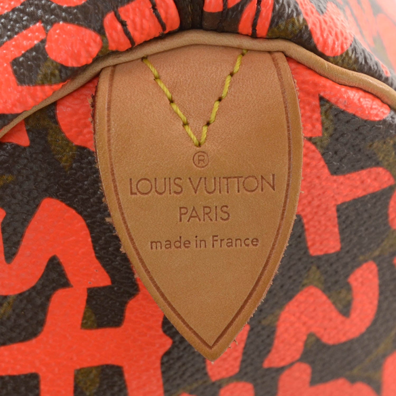 Louis Vuitton Monogram Graffiti Speedy 30 Orange 7 of 9