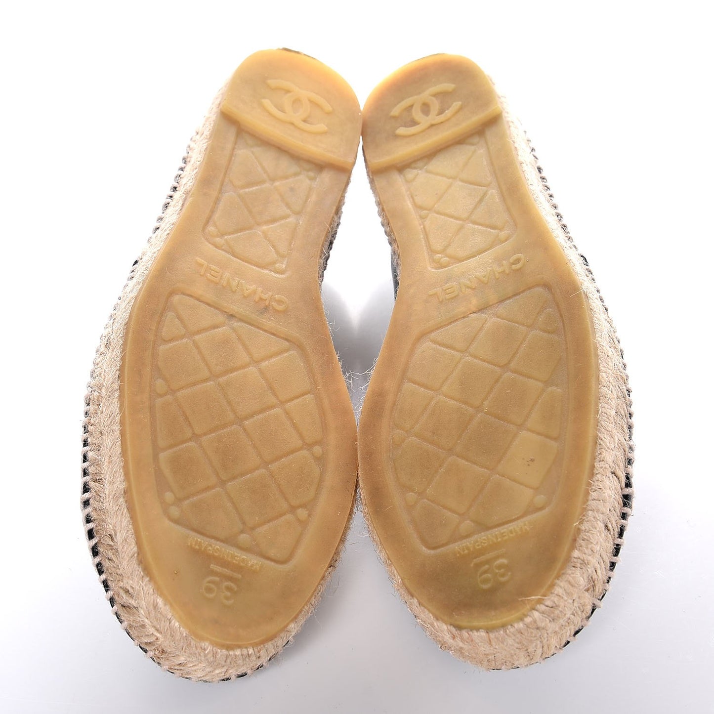 Lambskin CC Espadrilles 39 Black