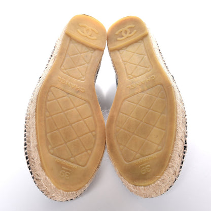 Chanel Lambskin CC Espadrilles 39 Black 5 of 11