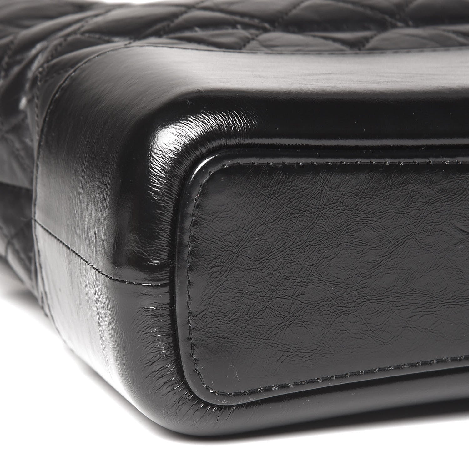 Chanel Aged Calfskin Quilted Medium Gabrielle Hobo Black 8 of 10