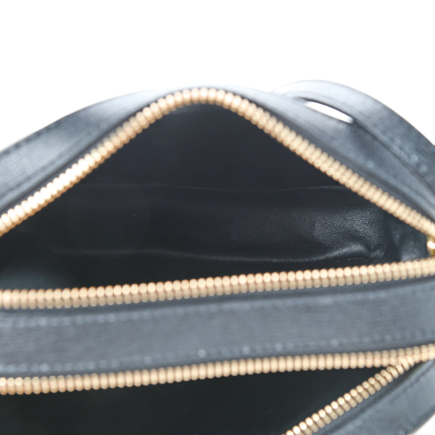 Mansur Gavriel Saffiano Double Zip Crossbody Black 6 of 9