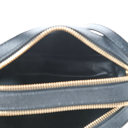 Mansur Gavriel Saffiano Double Zip Crossbody Black 6 of 9