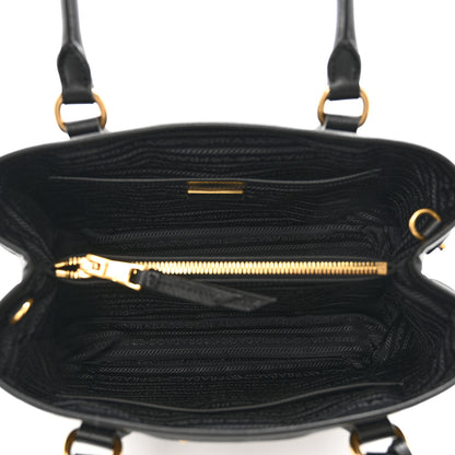 Prada Tessuto Nylon Saffiano Small Tote Black 6 of 9
