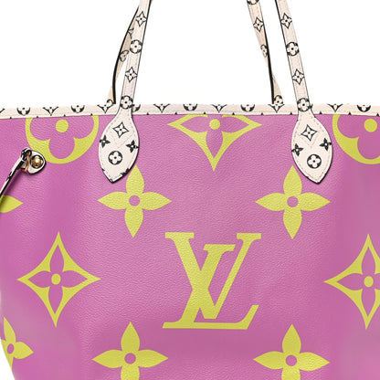 Louis Vuitton Monogram Giant Neverfull MM Pink Lilac 7 of 9