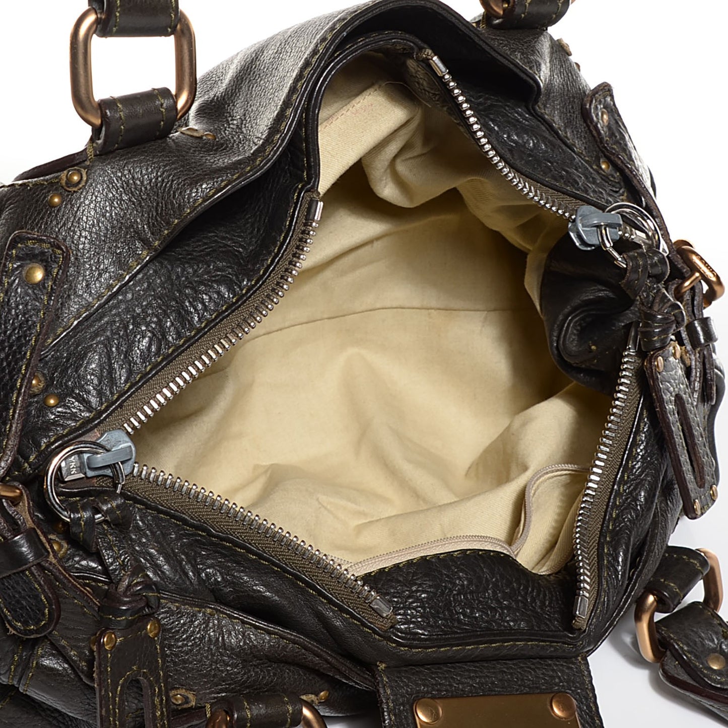 Leather Medium Paddington Satchel Brown