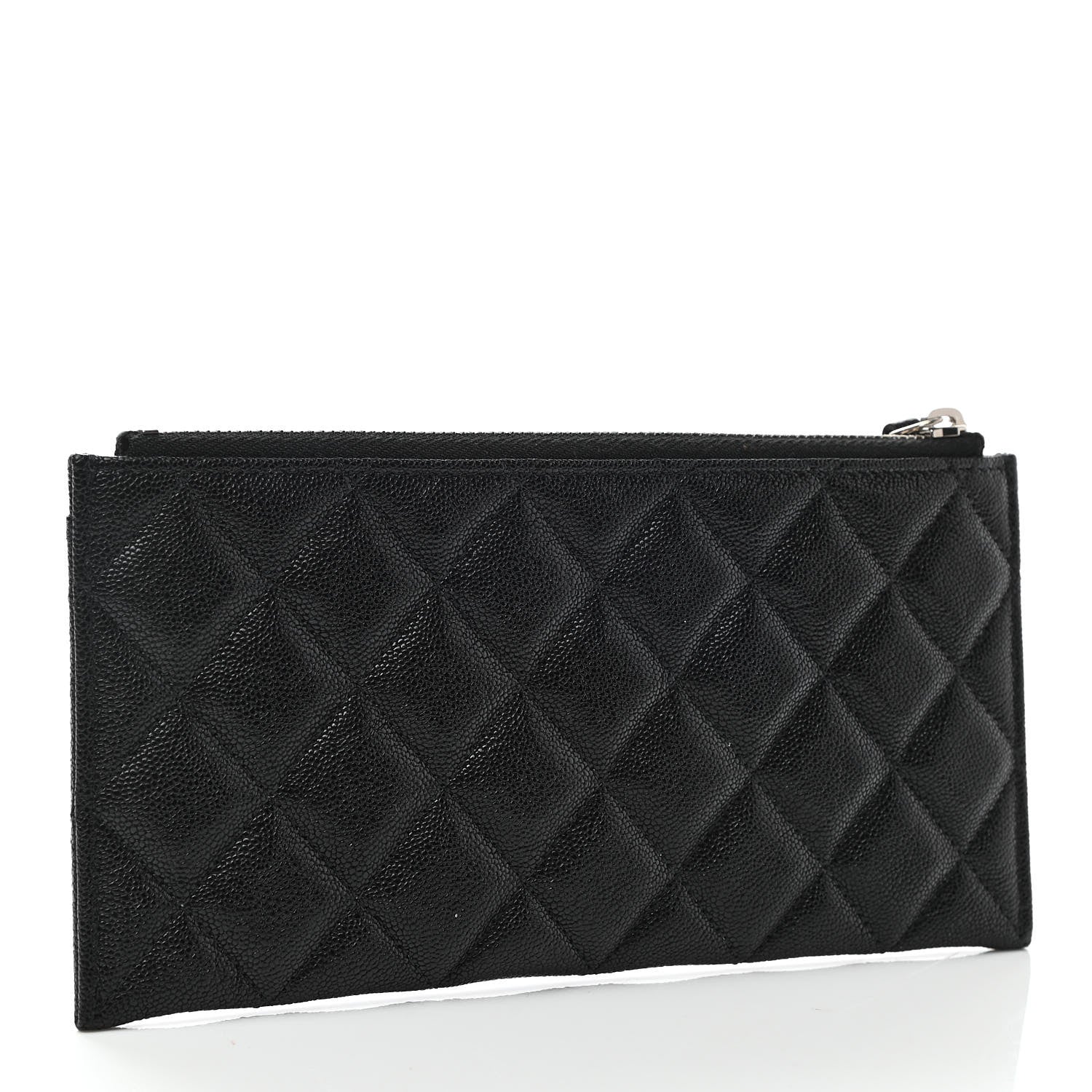 Chanel Caviar Quilted Classic Zip Boy Pouch Black 3 of 8