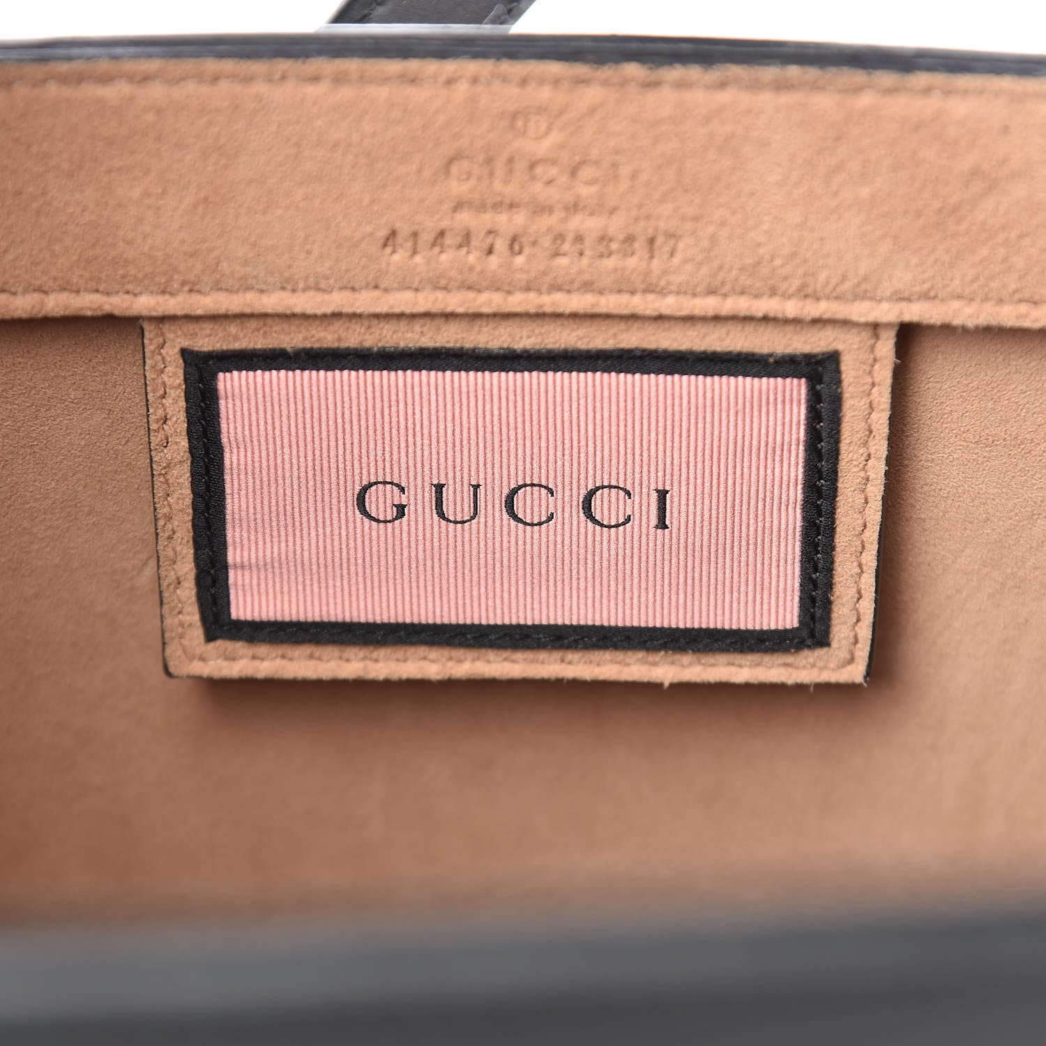 Gucci Calfskin GucciGhost Real Medium XL Tote Black Yellow 7 of 10