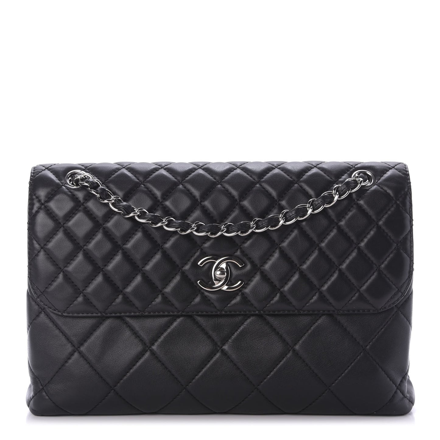 Calfskin Quilted In The Business Flap Bag Black