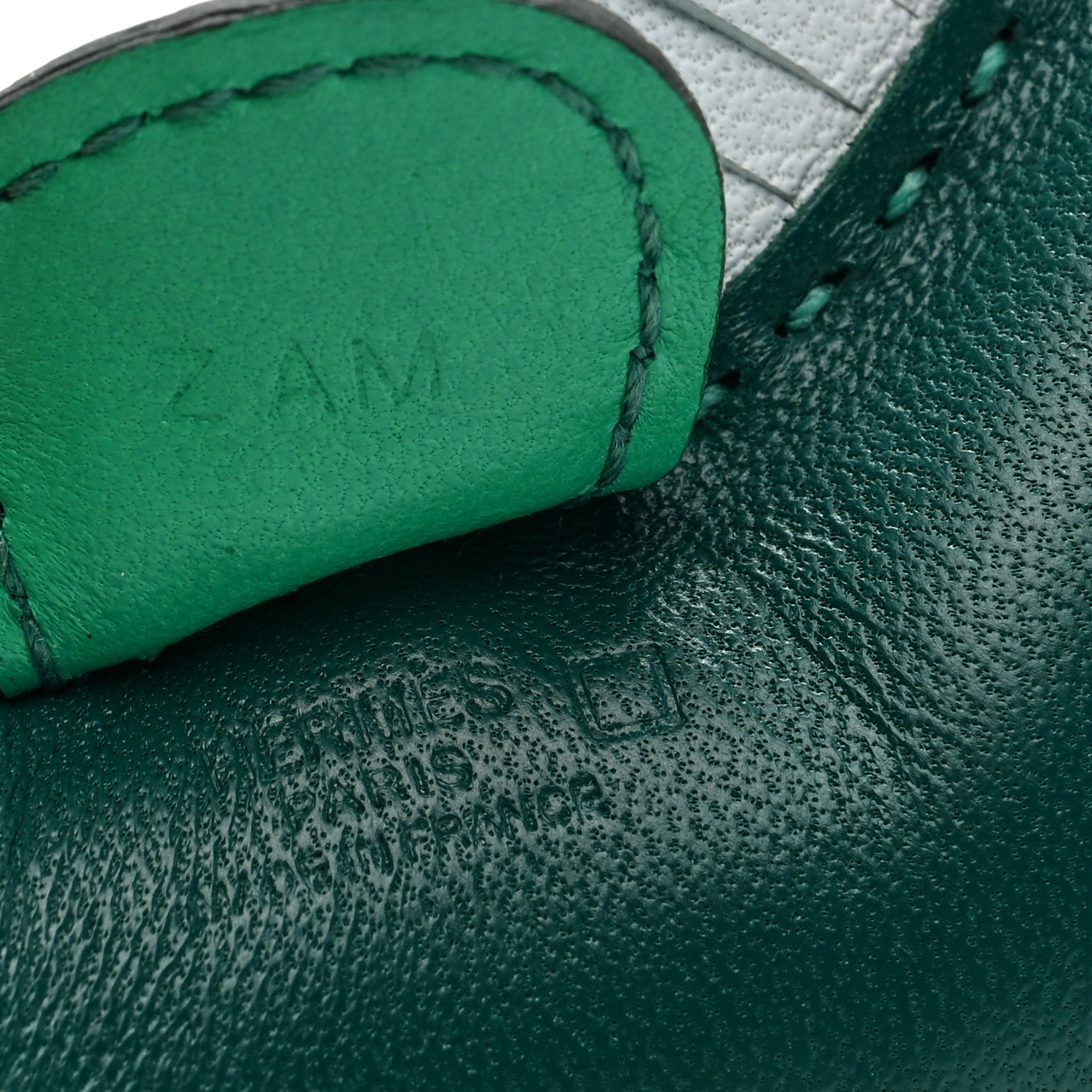 Hermes Milo Lambskin Matte Alligator Touch Grigri Rodeo Horse Bag Charm PM Malachite Menthe Bleu Brume Vert Jade 3 of 4