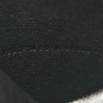 Balenciaga Metallic Goatskin Logo Large Everyday Zip Pouch Argent Black 7 of 9