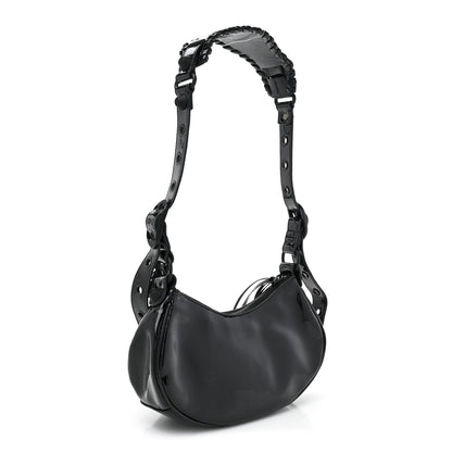 Balenciaga Patent Faux Leather Le Cagole Shoulder Bag XS Black 3 of 9