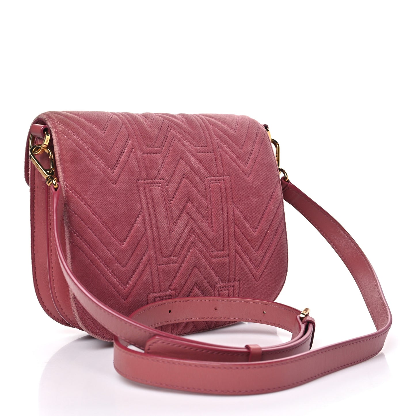 Velvet Swarovski Crystal Patricia Crossbody Bag Quartz Pink