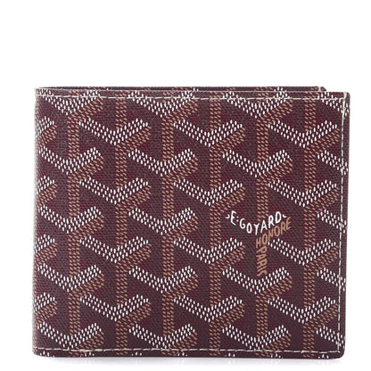 Goyard Goyardine Saint Florentin Bi-Fold Wallet Burgundy 1 of 8