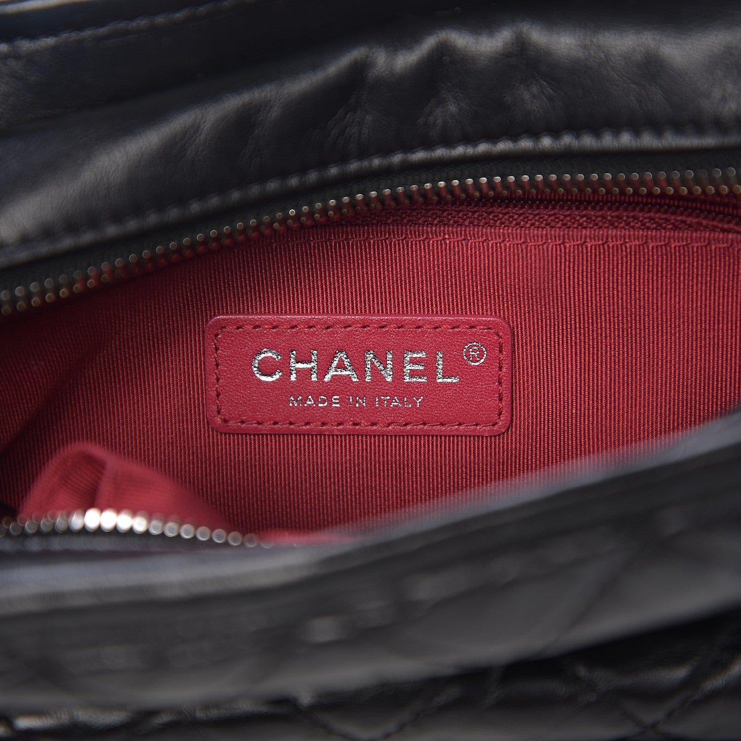Chanel Aged Calfskin Quilted Small Gabrielle Hobo Black 5 of 9