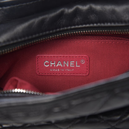 Chanel Aged Calfskin Quilted Small Gabrielle Hobo Black 5 of 9
